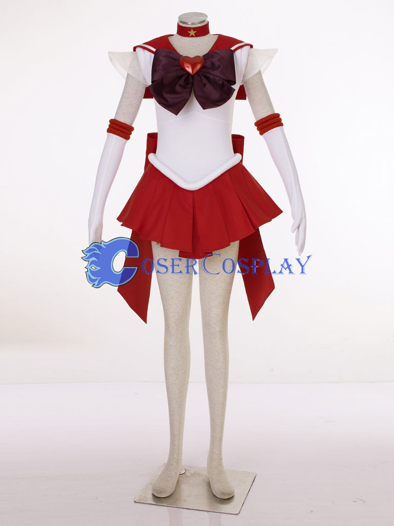 Sailor Moon Crystal Sailor Mars Hino Rei Cosplay Costume